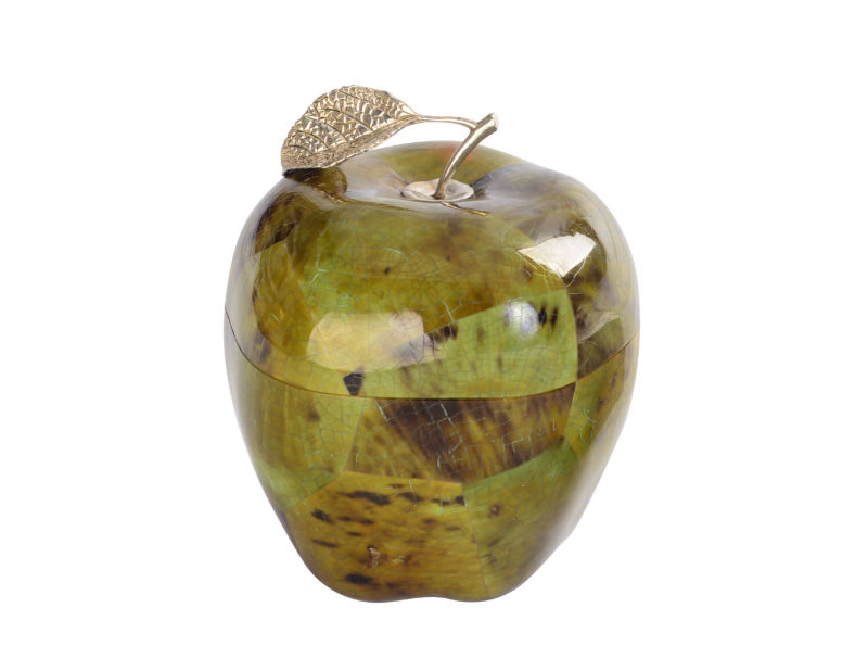 Apple Box - Green tiger penshell with leaf